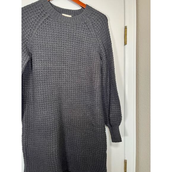 UpWest Sweater Dress Sz M, Cozy Crew Neck Cabin-core Knit Wool Blend- Preppy - Picture 3 of 9